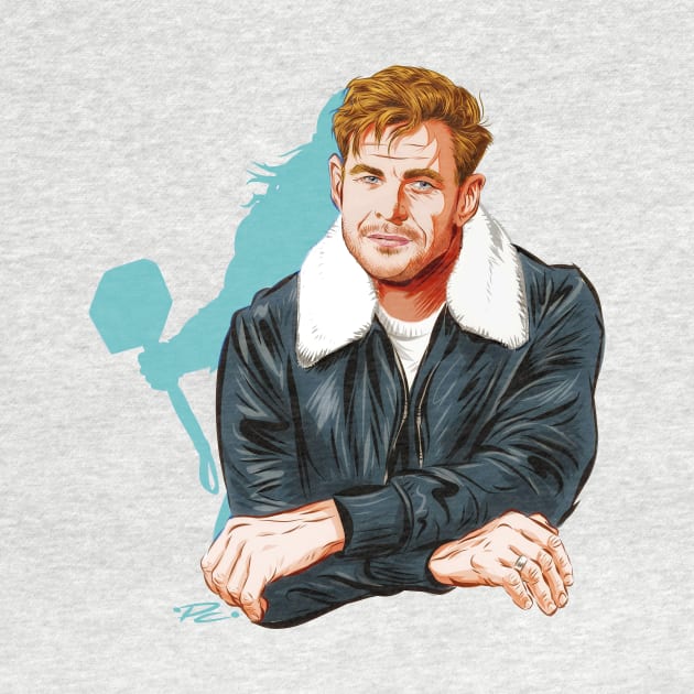 Chris Hemsworth - An illustration by Paul Cemmick by PLAYDIGITAL2020